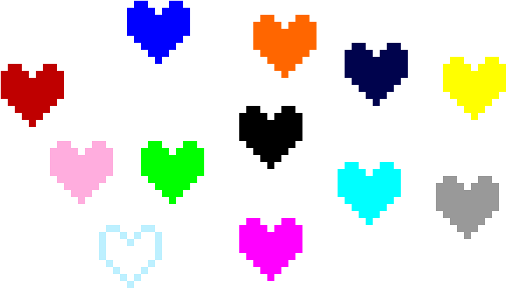 Undertale Souls Png Clipart Freeuse Library - Heart Pixel With No Background (820x470), Png Download