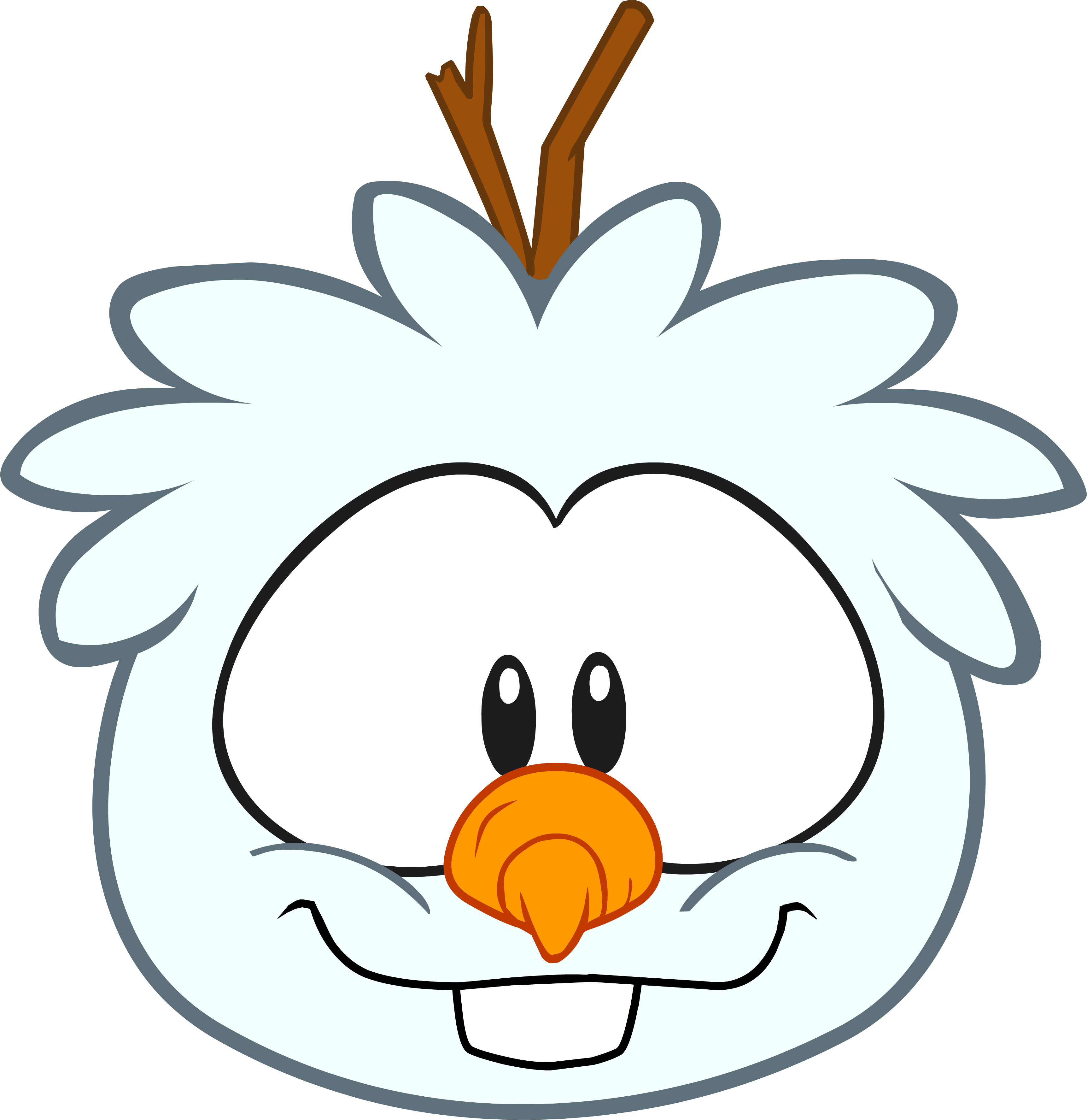 Snowman Puffle Walk Sprite - Club Penguin Para Dibujar (3447x3550), Png Download