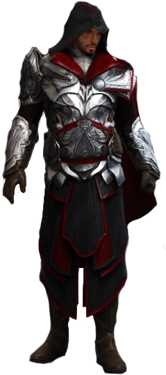 Ezio Master Assassin Outfit - Creed Brotherhood Armor Of Brutus (273x559), Png Download