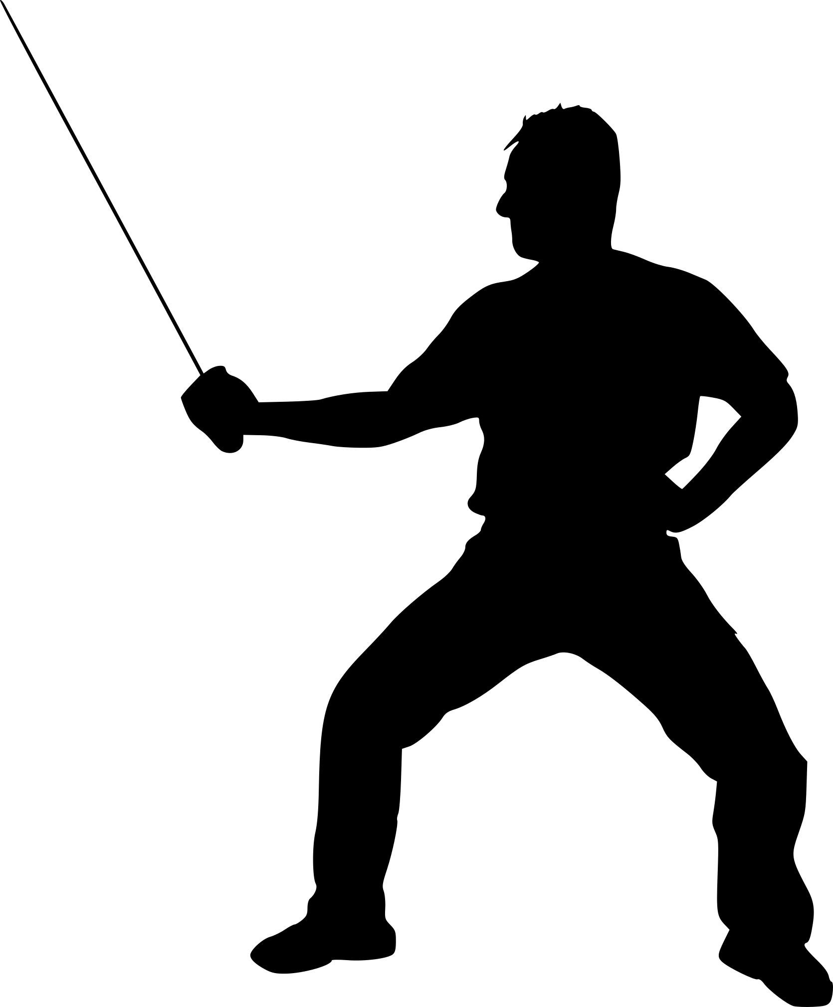 Fencing Sword Png Download - Fencing (847x1024), Png Download