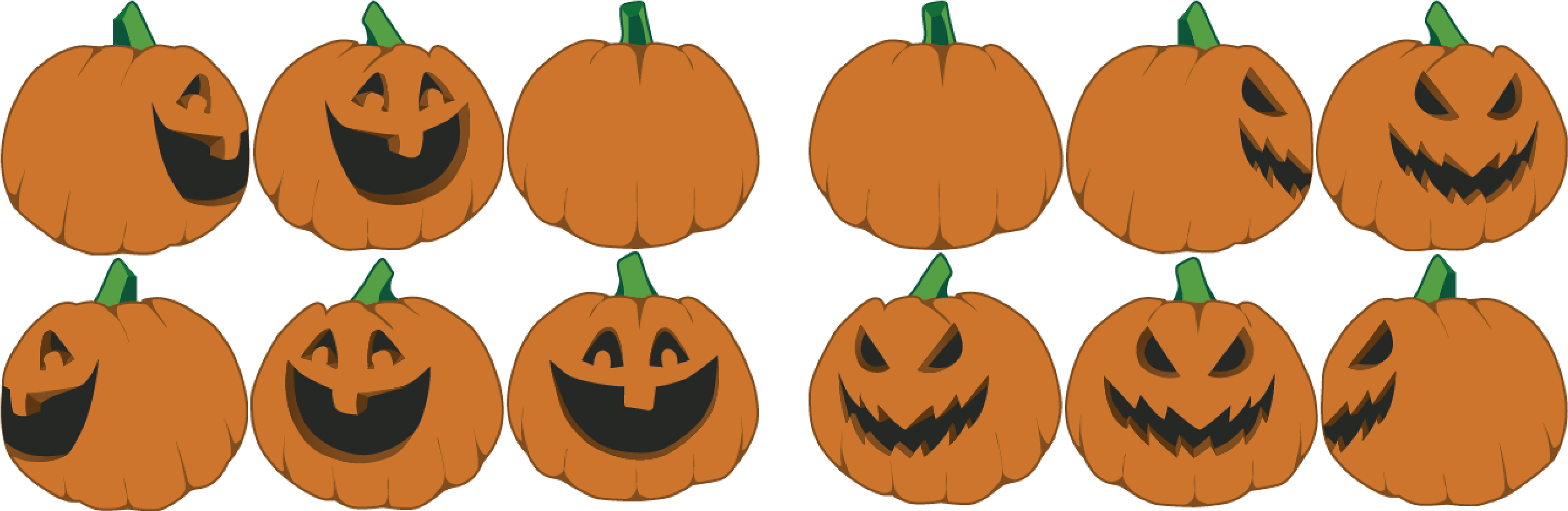 Tutorial Jpg Freeuse Stock - Jackolantern Sprite (2625x879), Png Download