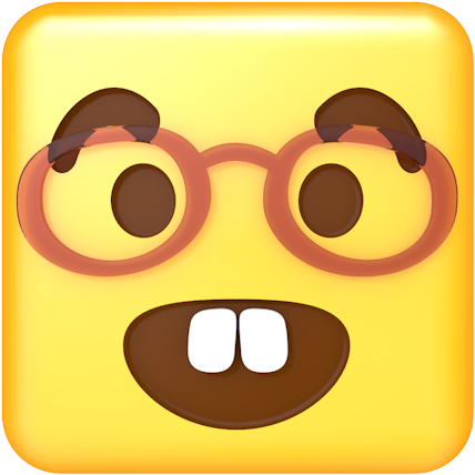 People Of Glasses - 絵文字 メガネ (500x500), Png Download