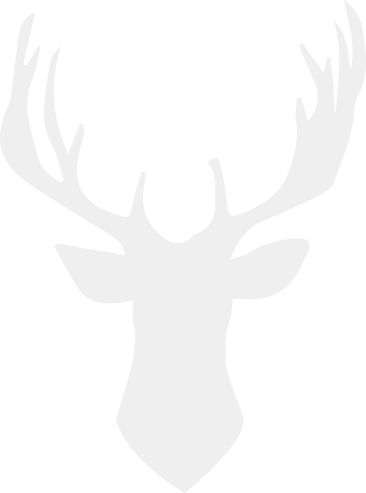Bg-moose - Antler Print Wall Decor (743x1000), Png Download