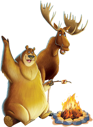 Bear And Moose - Camp Out Music Download Card By Group Publishing (400x535), Png Download