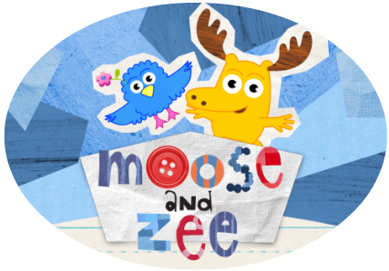 Moose And Zee Logo - Moose And Zee (427x298), Png Download