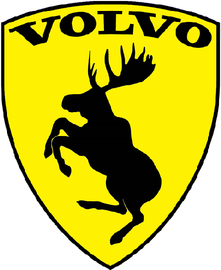 454 × 550 In Volvo Moose - Prancing Moose (454x550), Png Download