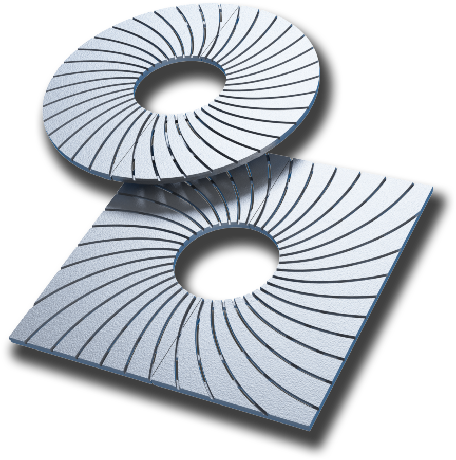 Bond Street Tree Grate 1/2" Slots - Cast Iron (1200x1200), Png Download