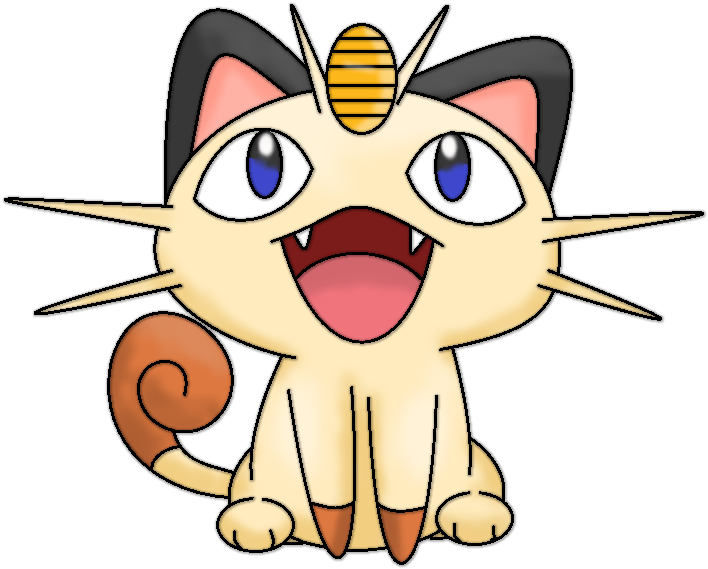 Arttrade With Xxbrightyxx By - Meowth Cute (719x594), Png Download