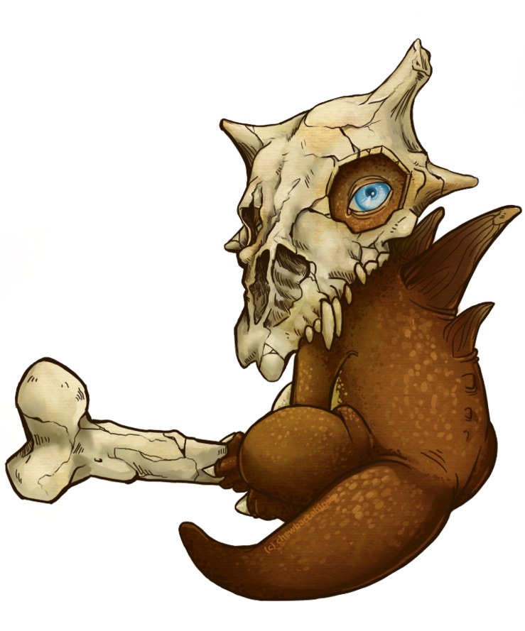 By Chewy Meowth On - Cubone Without Its Skull (868x920), Png Download