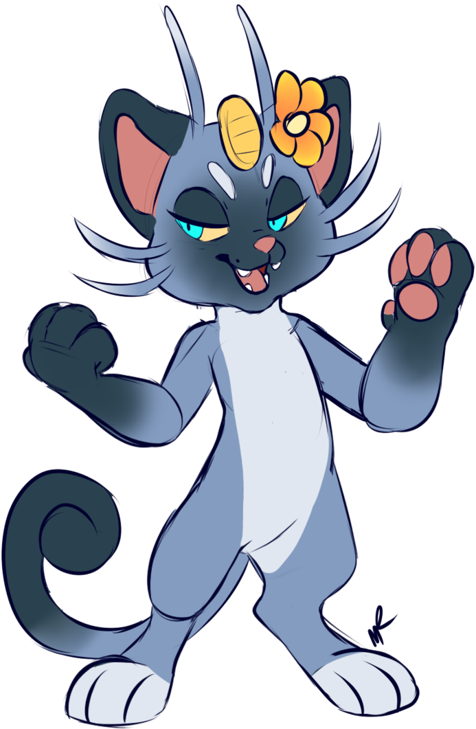 Royalty Free Stock Alolan Meowth By Core On Deviantart - Alolan Meowth Art (714x1119), Png Download