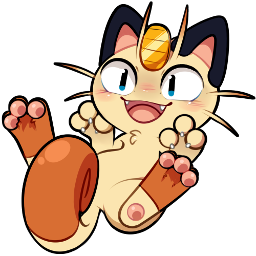 Meowth, Thats Right - Art (500x500), Png Download