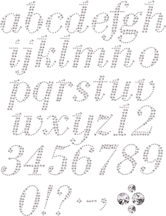 Diamond Bright Font - Transparent Bright Alphabet Fonts (595x757), Png Download