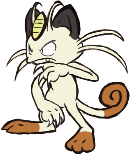 Meowth (532x532), Png Download