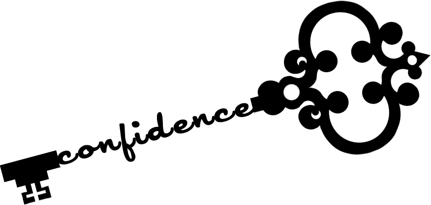 Confidence Drawing Confident Girl - Confidence Is Key (865x412), Png Download