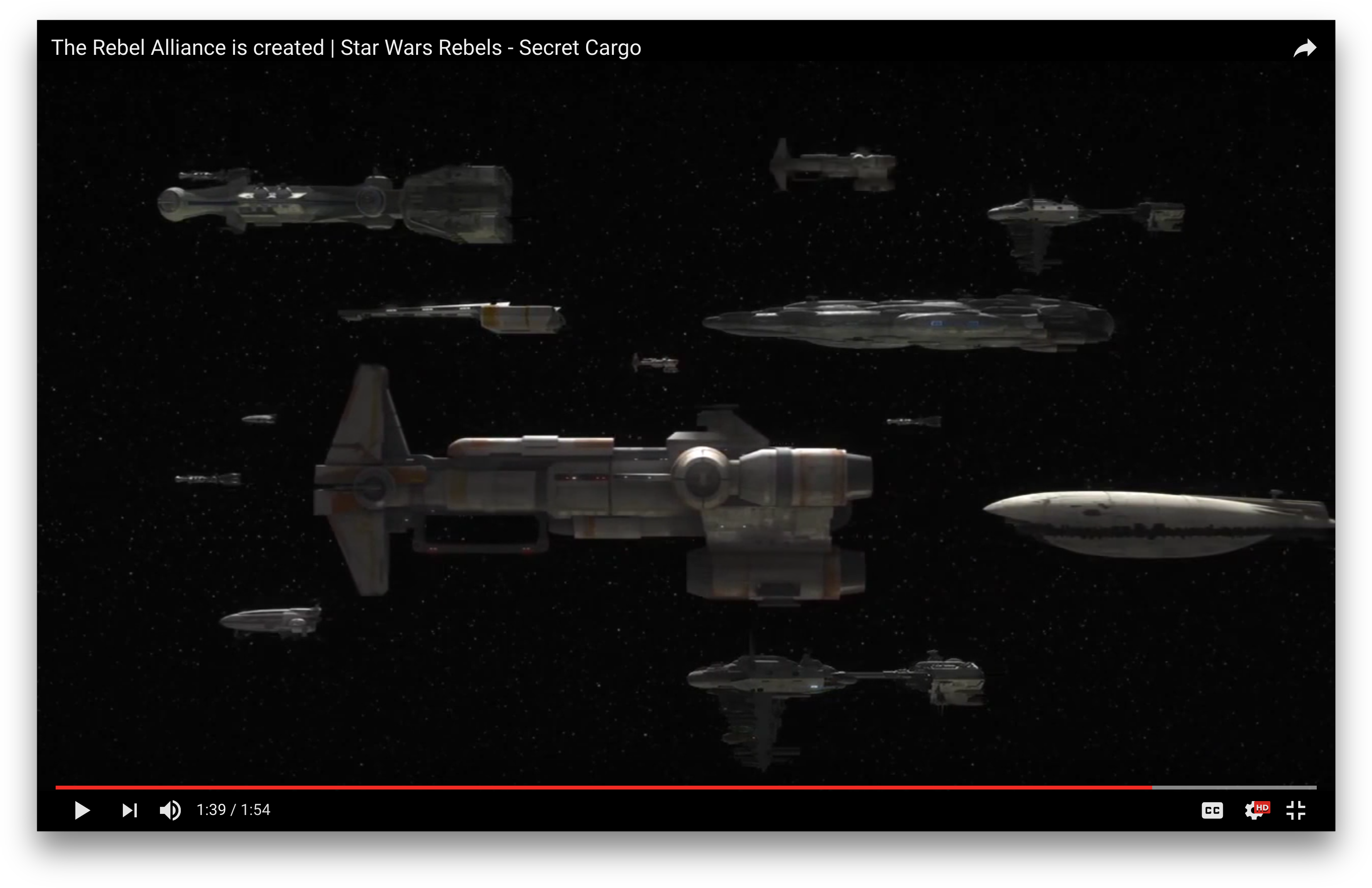 First Rebel Alliance Fleet, Side - Rocket (3584x2324), Png Download