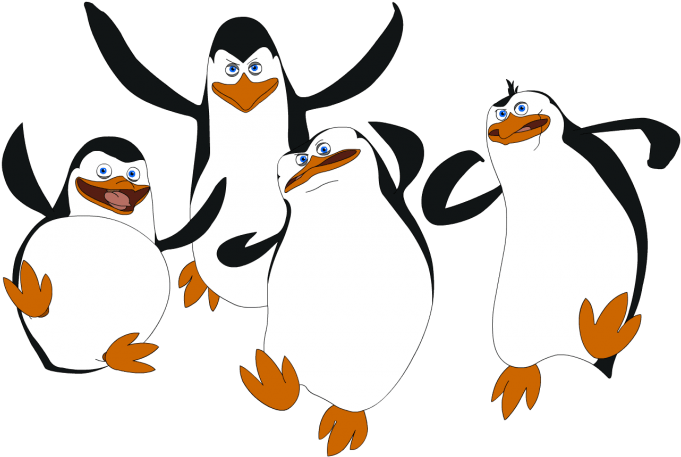 Free Png Madagascar Penguins Png Images Transparent - Penguins Of Madagascar Drawing (850x479), Png Download