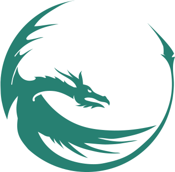 The Green Dragon - Dragon Silhouette (612x392), Png Download