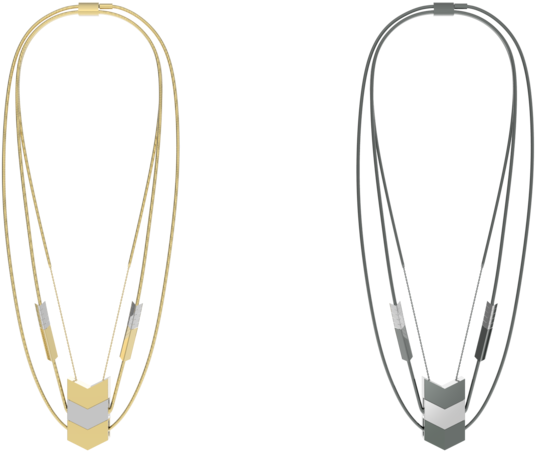 Tinsel Earbud Necklace Line 04 - Earrings (1000x529), Png Download
