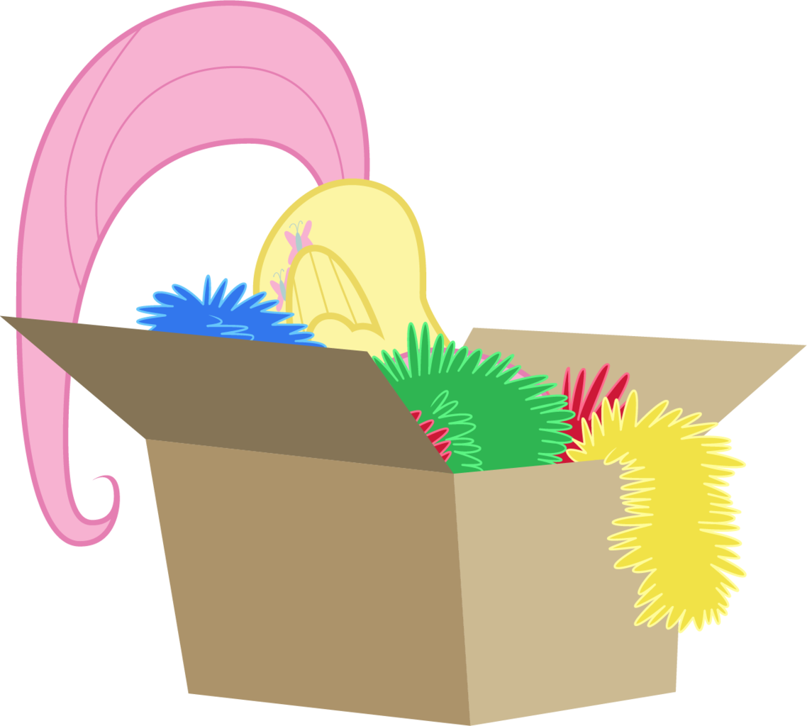 Sympathizer, Box, Cardboard Box, Flutterbutt, Fluttershy, - Fluttershy In Box (1138x1024), Png Download