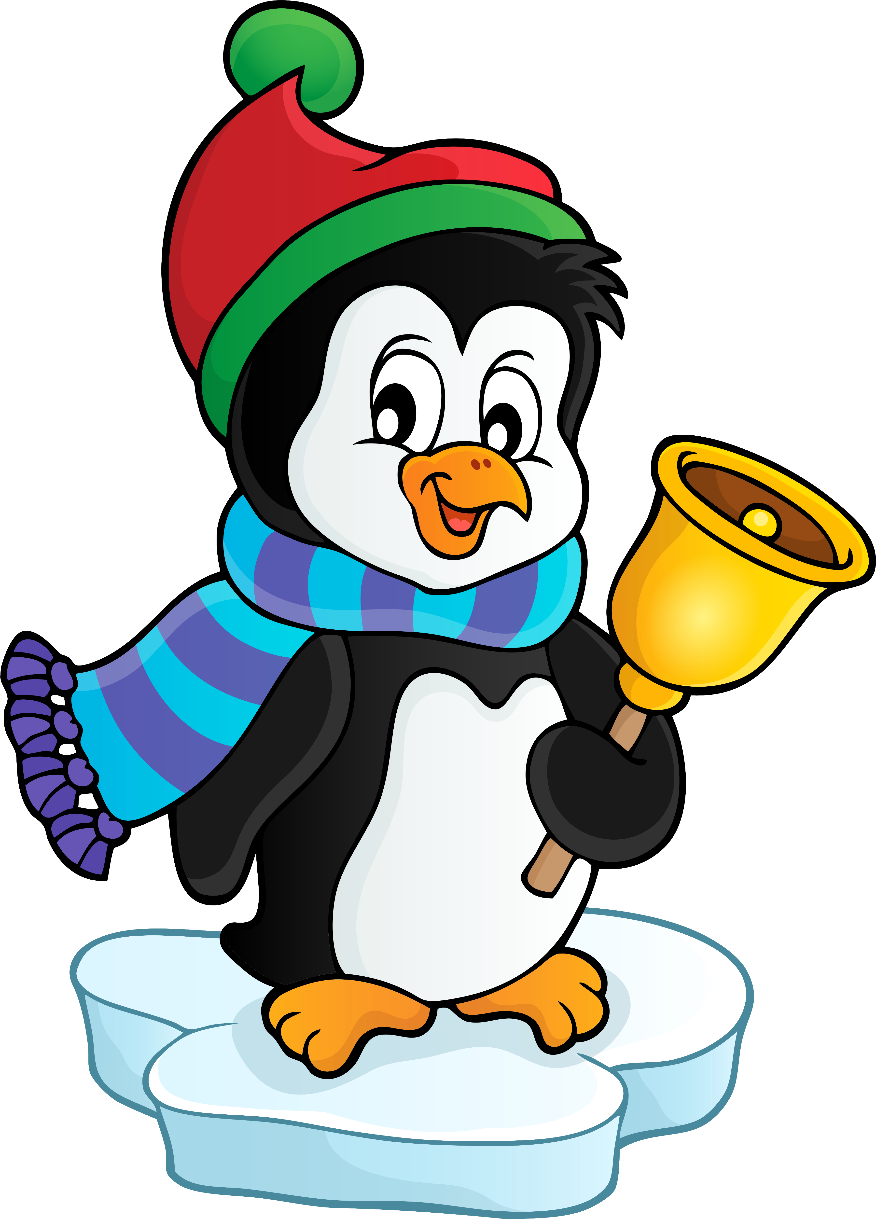 Christmas Penguin Transparent (3774x5198), Png Download