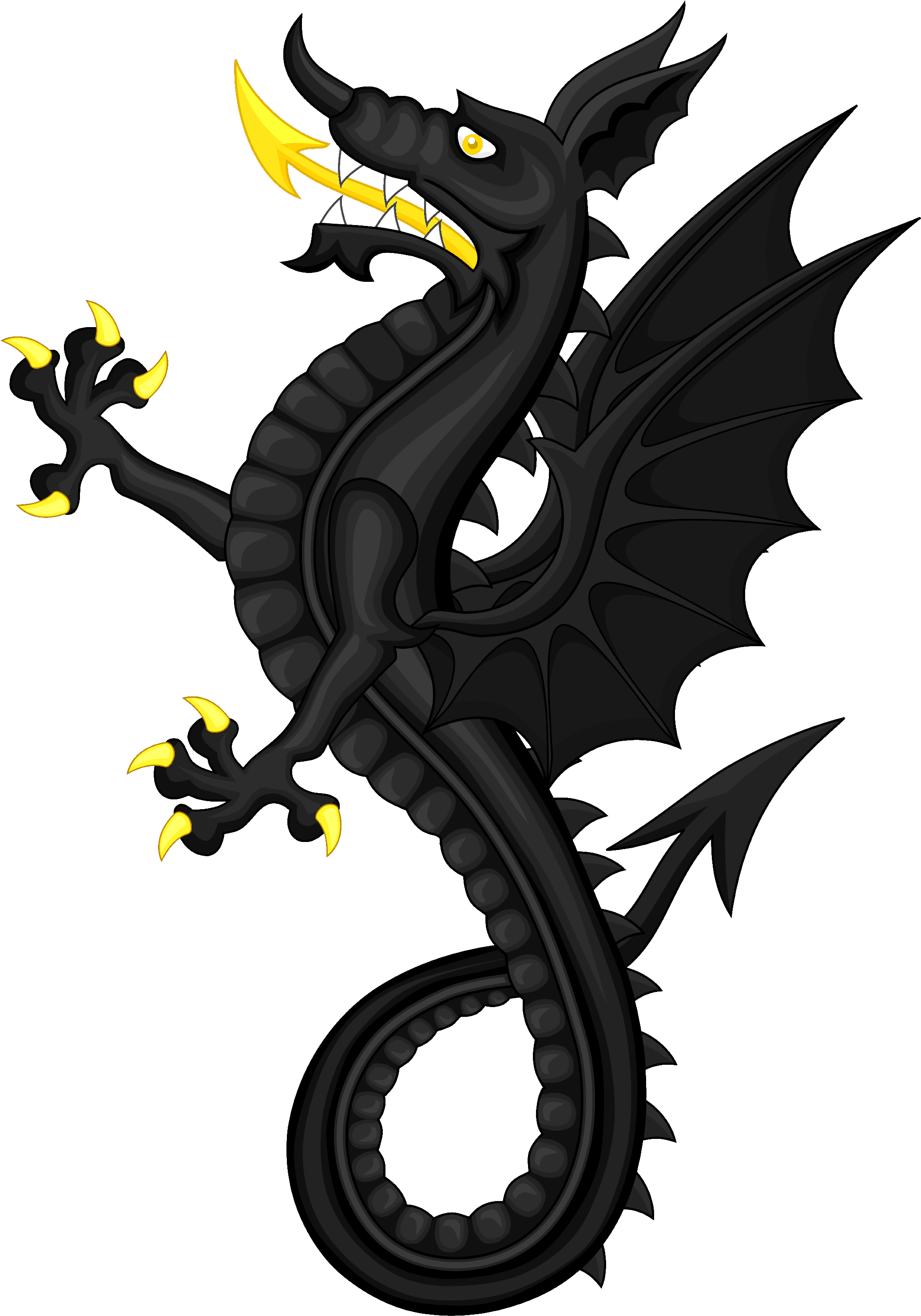 Dragon Sabre - Kingdom Of Portugal Coat Of Arms (2200x3111), Png Download