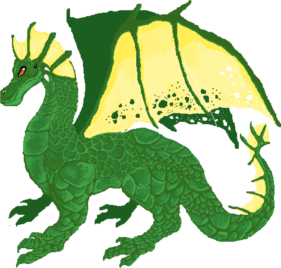 Juvenile Green Dragon - Illustration (1000x1000), Png Download