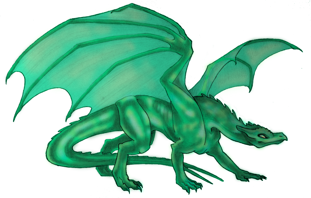 Borne Of The Brightest Spring Greens, The Color Is - Dragon (1024x646), Png Download