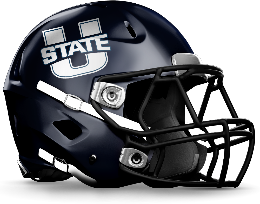 Utah State - Http - //grfx - Cstv - Com/graphics/helmets/ust - Utah State Football Helmet (1000x800), Png Download