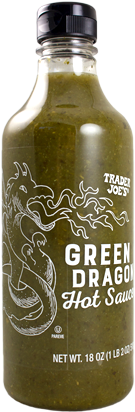 Trader Joe's Green Dragon Hot Sauce - Green Dragon Hot Sauce (355x416), Png Download