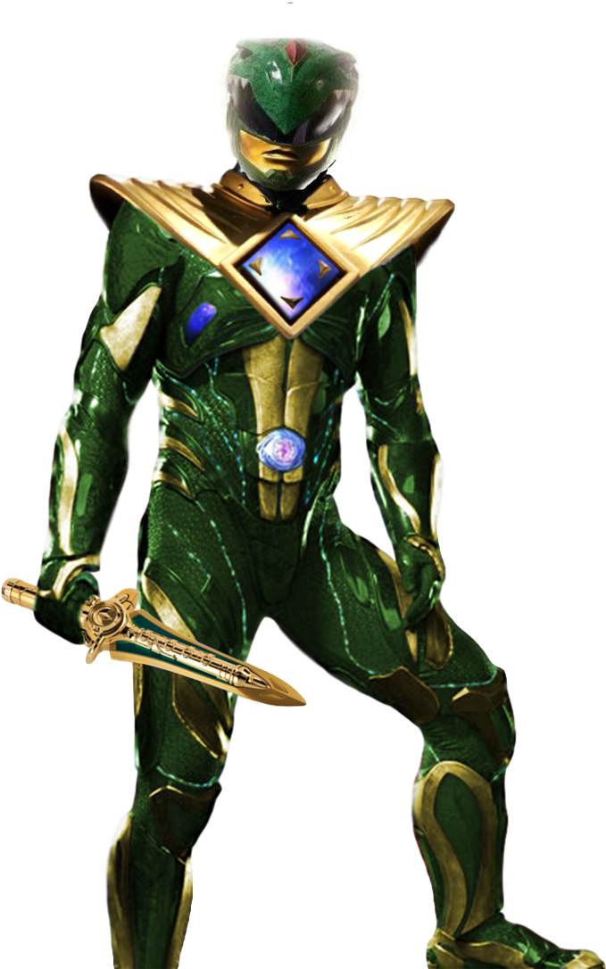 Png - Power Ranger Movie 2017 Green Ranger (695x1090), Png Download