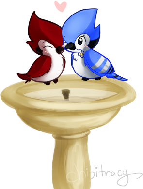 Regular Montrer Fond D'écran Called Chibi Mordecai - Margaret Regular Show Bird (307x420), Png Download