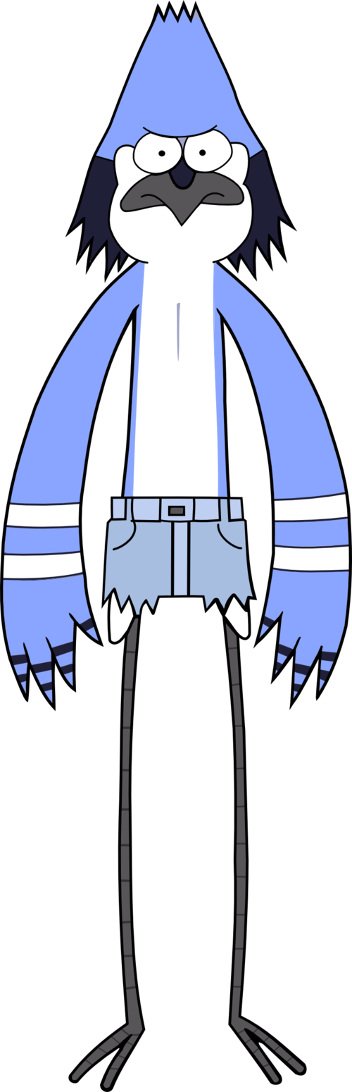 Mordecai Block Of The Death By ~kol98 On Deviantart - Mordecai Y Rigby Golpe Mortal (500x1550), Png Download
