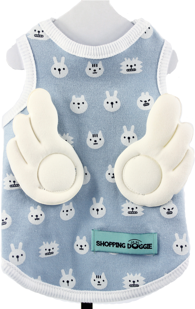 Emoji Tank Top With Angel Wings - Pattern (740x987), Png Download