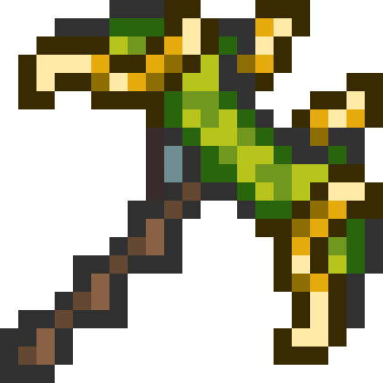 Bloom Pickaxe-0 - Terraria Pickaxe (420x420), Png Download