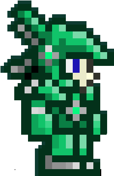 Fulladamantteal - Terraria Player (297x411), Png Download