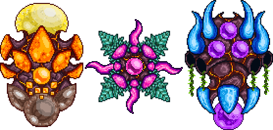 Terraria Tremor Mod The Trinity (557x266), Png Download