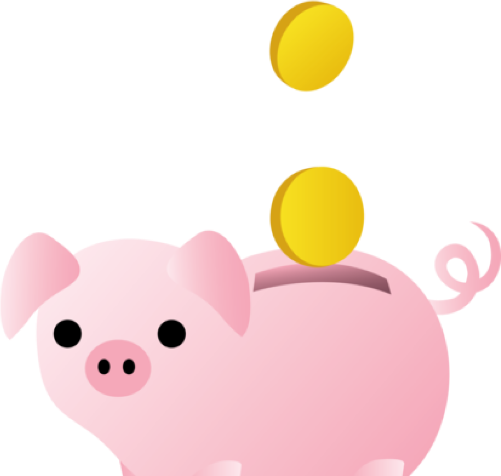Png Royalty Free Library Bat Hatenylo Com With Coins - Cute Piggy Bank Clipart (1024x1024), Png Download