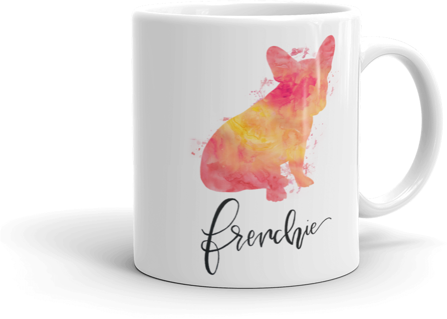Coffee Mug, French Bulldog - Mug French Bulldog (1000x1000), Png Download