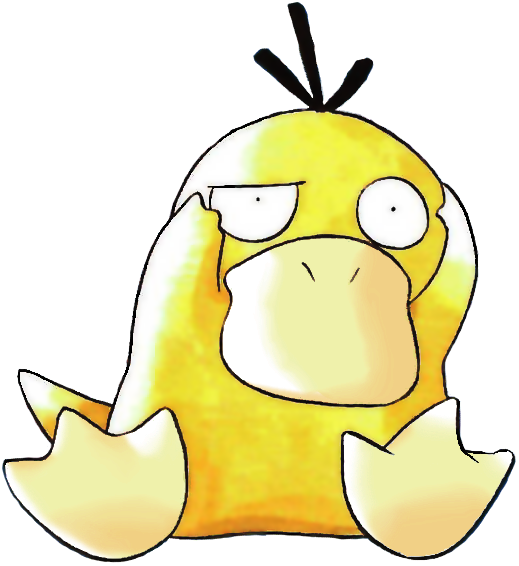 For As Revolutionary As Pokemon Red And Blue Were, - Psyduck Pokemon (519x566), Png Download