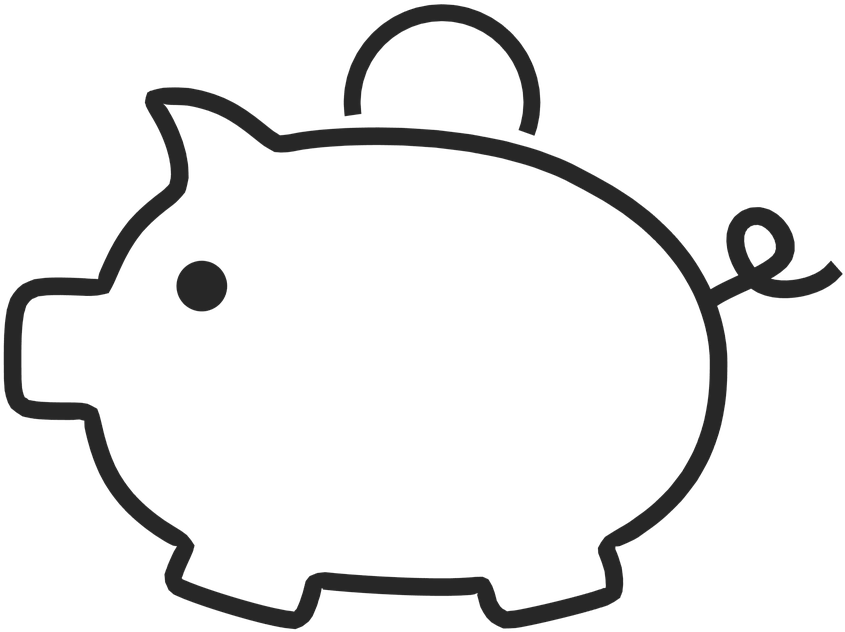 Piggy Bank Square - 저금 아이콘 Png (600x600), Png Download