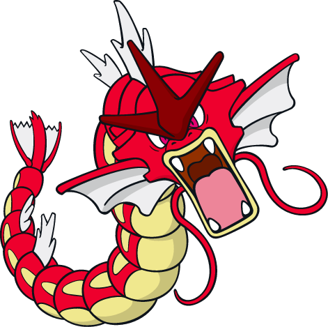 Pokemon Clipart Gyarados - Red Gyarados (471x469), Png Download