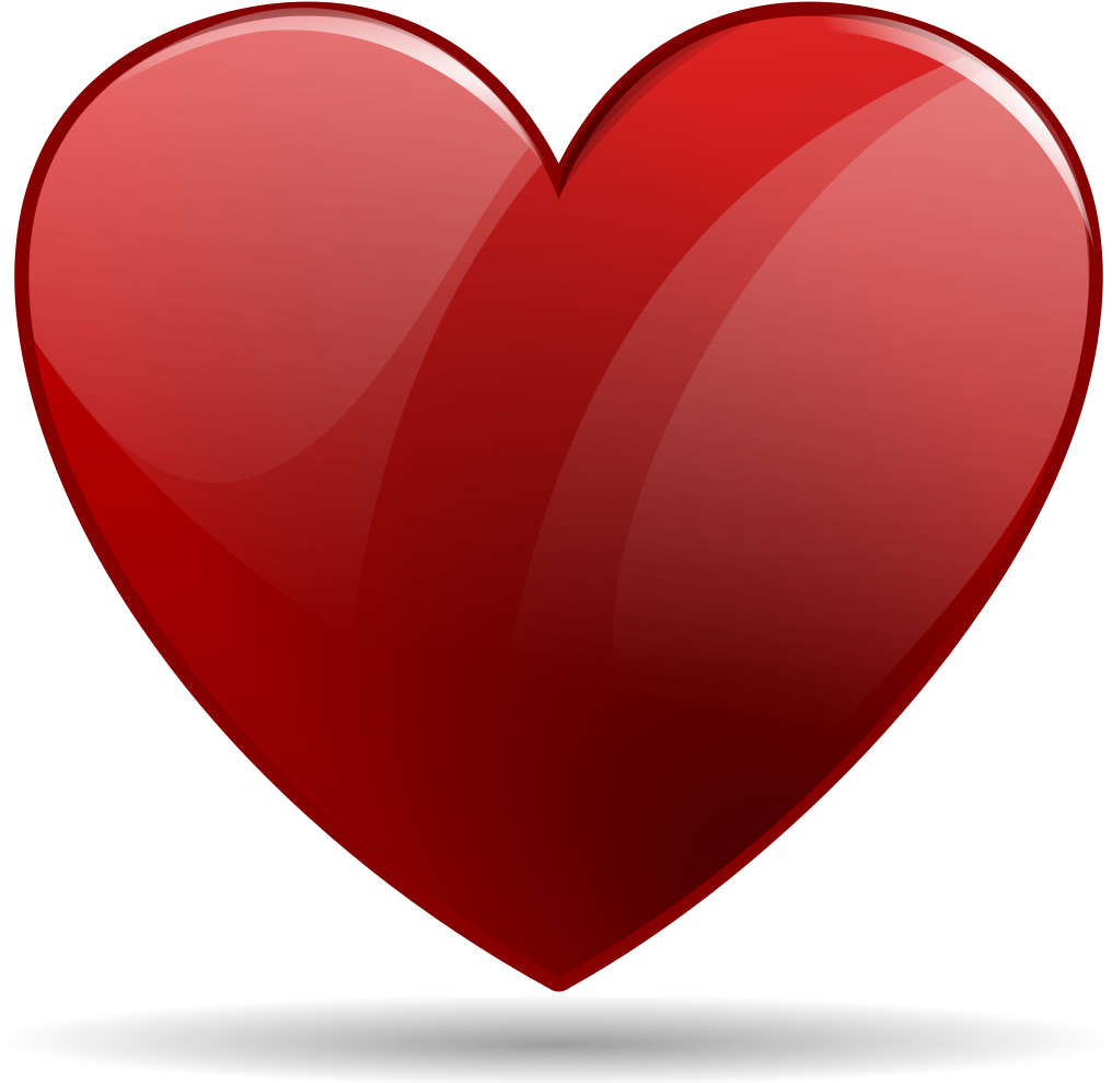 Dark Red Heart Png Download - Big Heart (1024x1024), Png Download