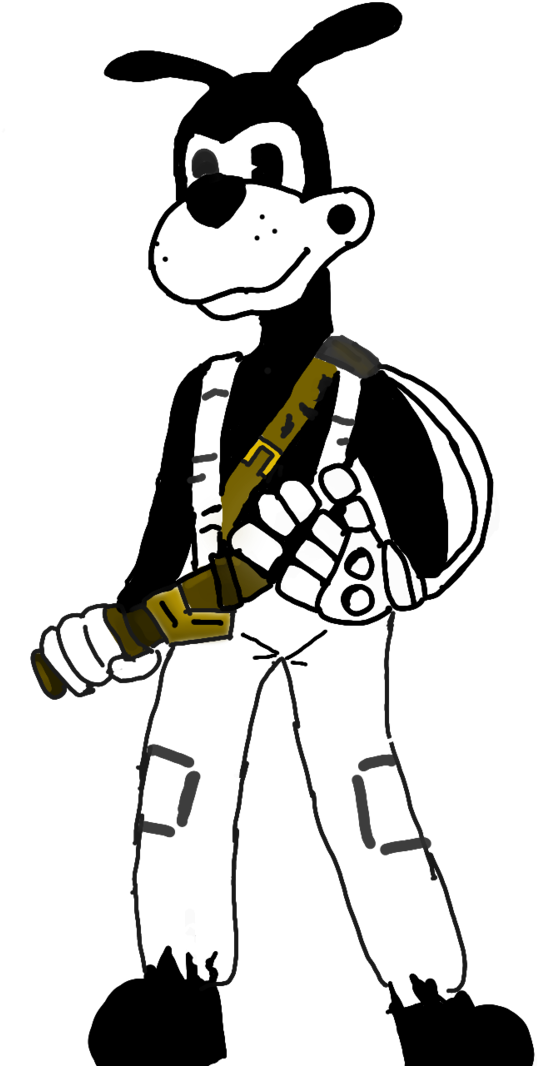 Boris The Wolf Wip - Bendy And The Ink Machine Png (960x1177), Png Download