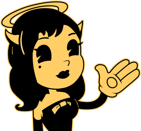 Unity Desktop Icon Concept - Bendy And The Ink Machine Alice Angel (618x573), Png Download