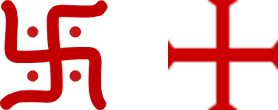 An Unlikely Combination - Peace Sign In India (572x227), Png Download