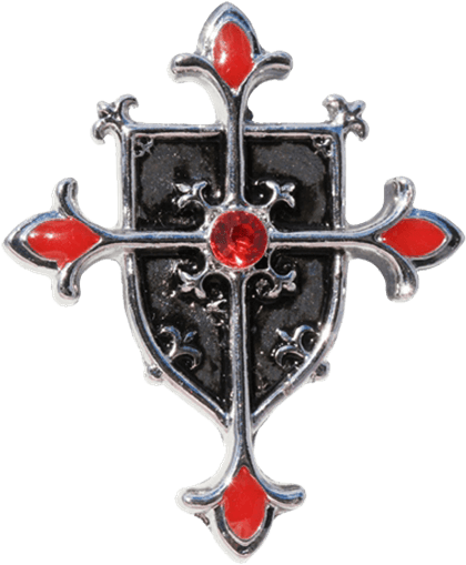 Templar Shield Cross Necklace - "templar Shield Cross Necklace" (555x555), Png Download