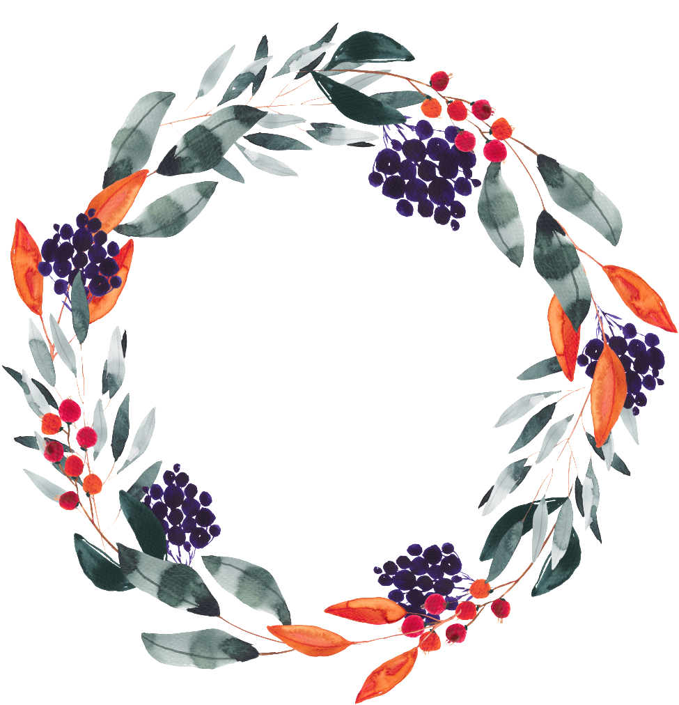 Hand-painted Plant Simple Garland Watercolor Transparent - Watercolor Painting (1024x1038), Png Download
