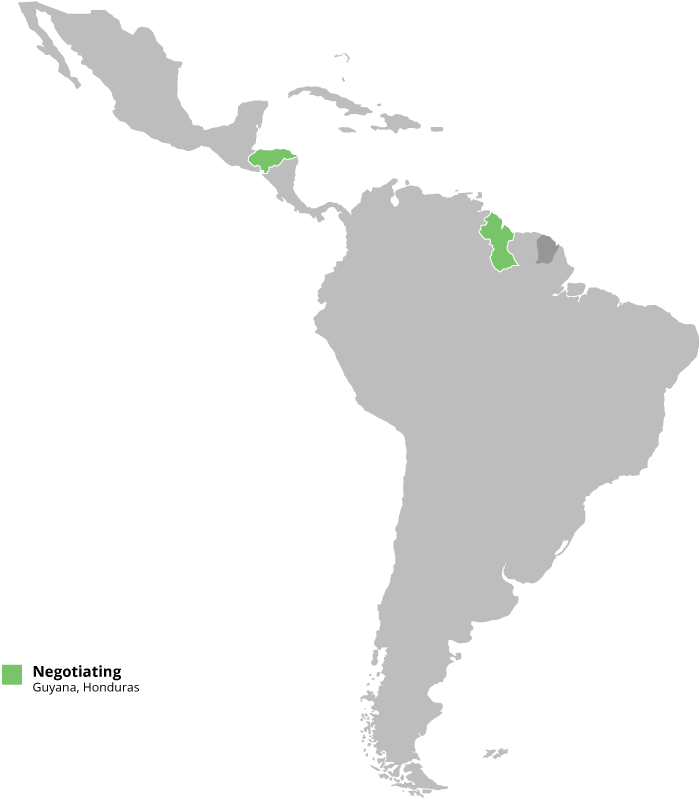 Country In Central America And One In South America - Map Of Religion In Latin America (816x800), Png Download