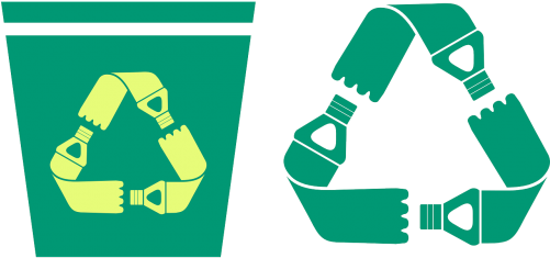 Bottle,returnable Bottle,recyclable,free Vector - Reciclaje De Botellas Png (500x250), Png Download