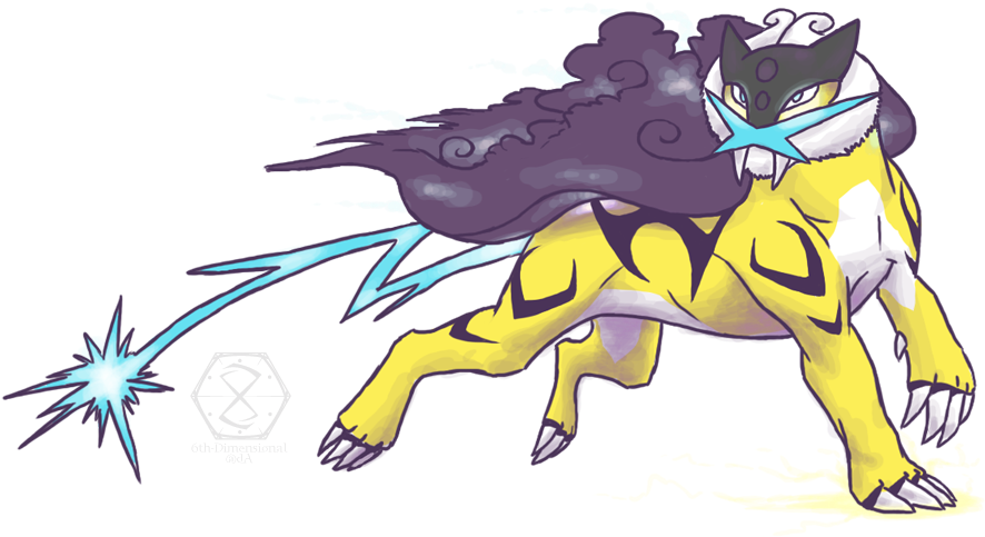 Raikou The Thunderstorm By 6t - Raikou (900x600), Png Download
